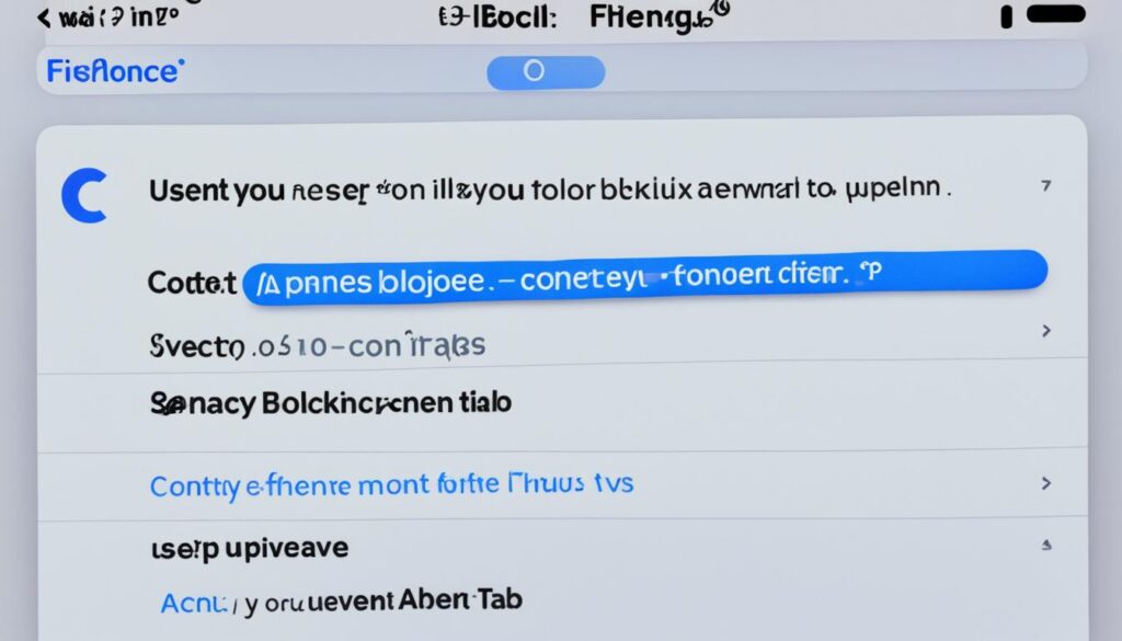 Firefox pop-up blocker on iPhone