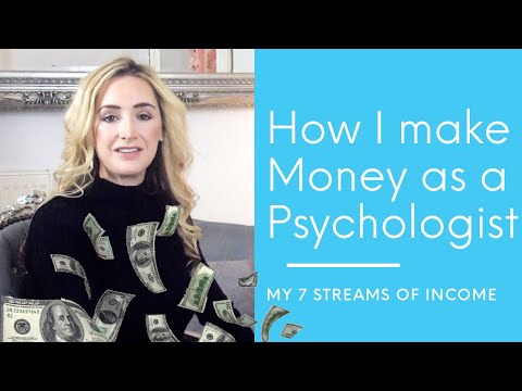 How I make money as a Psychologist in Private Practice | My 7 streams of income of a Therapist.