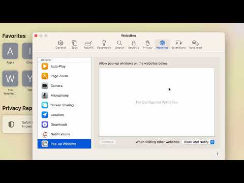 How to Turn On/Off the Pop-Up Blocker in Safari.