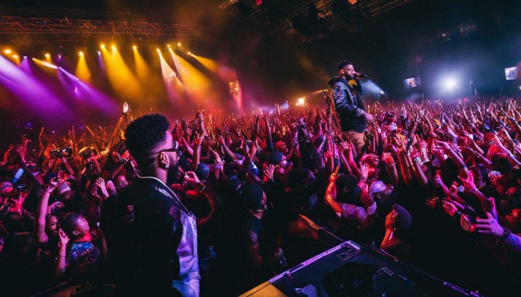 PnB Rock performing live