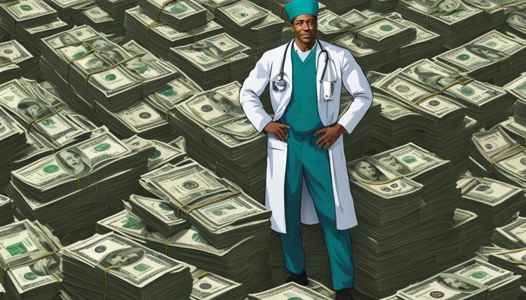 surgeon salaries in relation to other medical professions