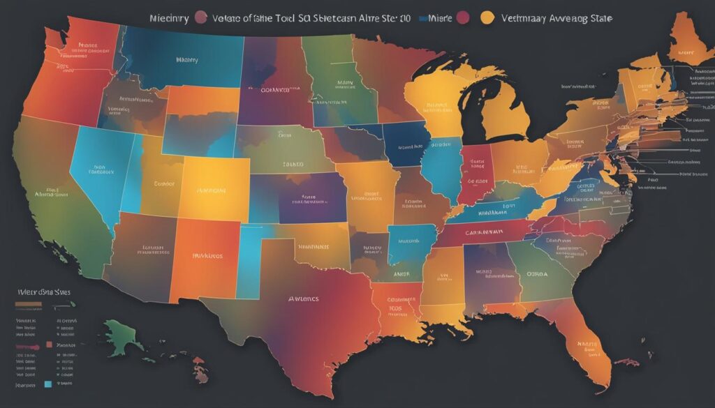 veterinary salaries by state