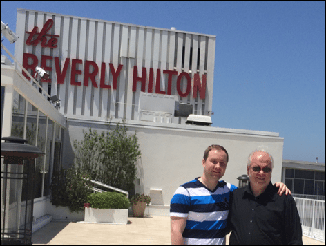 Zac and Dad at Beverly Hilton